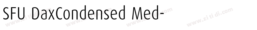 SFU DaxCondensed Med字体转换
